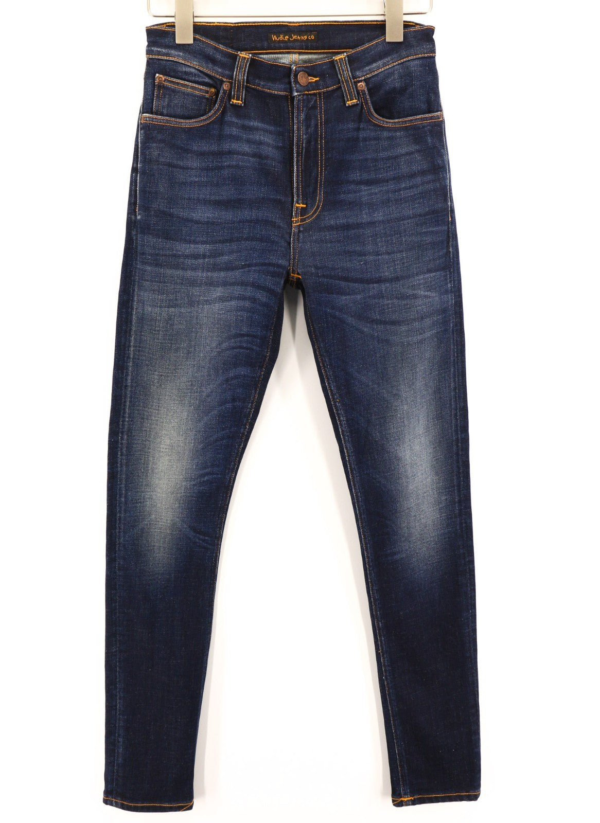 NUDIE JEANS Pipe Led vyriški džinsai W29/L30 Skinny Stretch mėlyni skalbti 