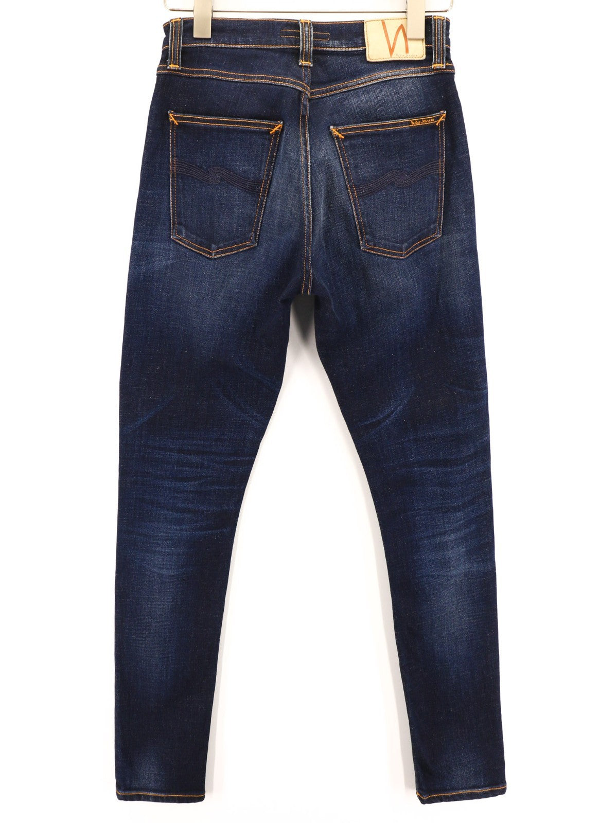 NUDIE JEANS Pipe Led vyriški džinsai W29/L30 Skinny Stretch mėlyni skalbti 