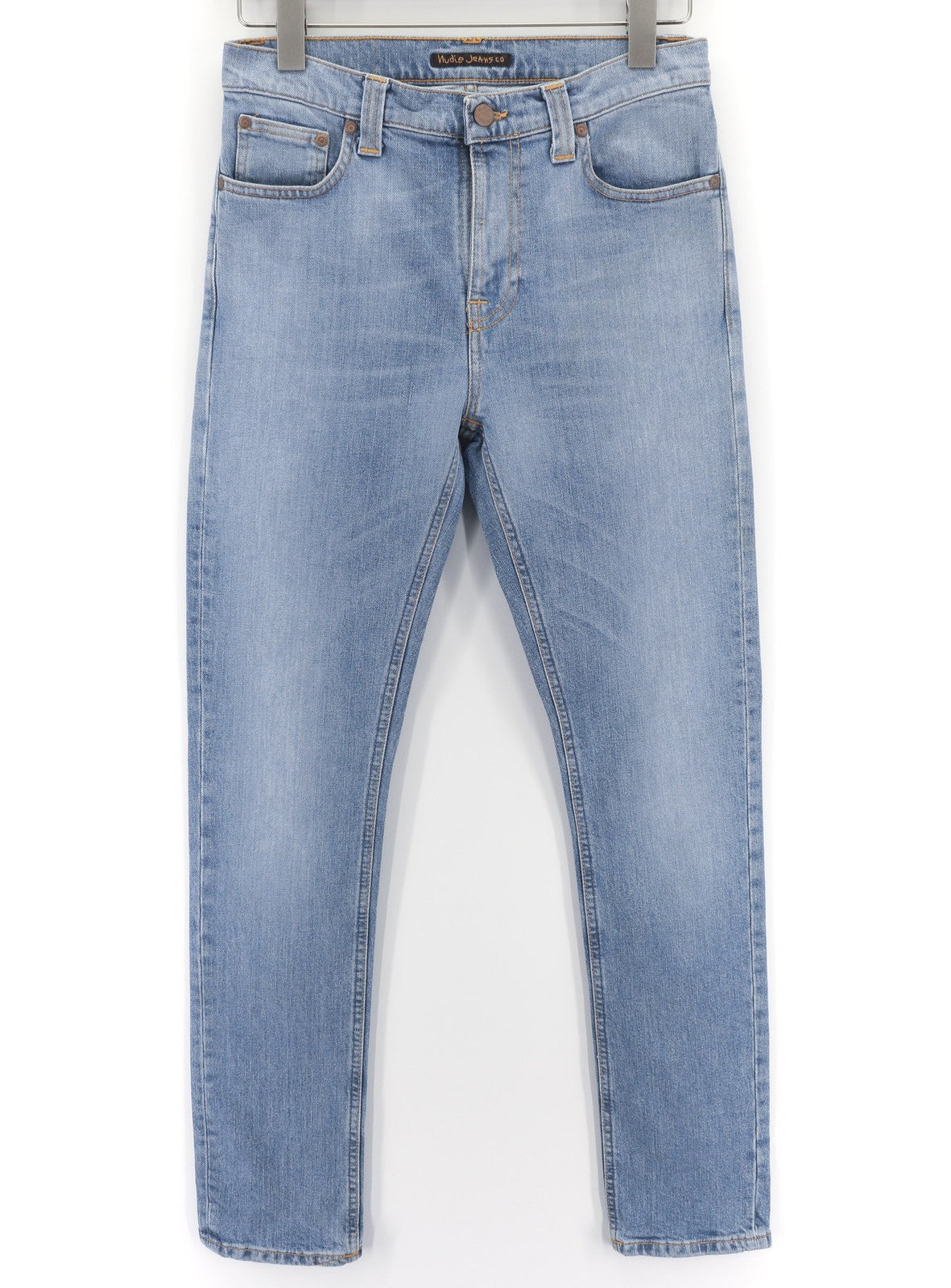 NUDIE JEANS Vyriški „High Kai“ džinsai W29/L32 Skinny Stretch, skalbtos mėlynos spalvos 