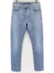 NUDIE JEANS Vyriški „High Kai“ džinsai W29/L32 Skinny Stretch, skalbtos mėlynos spalvos 