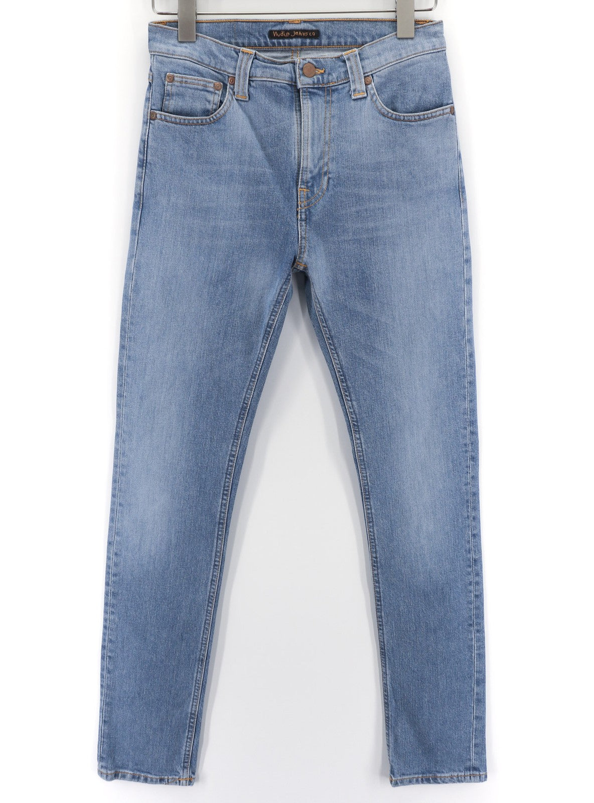 NUDIE JEANS Vyriški „High Kai“ džinsai W29/L32 Skinny Stretch, mėlyni, skalbinių spalvos 