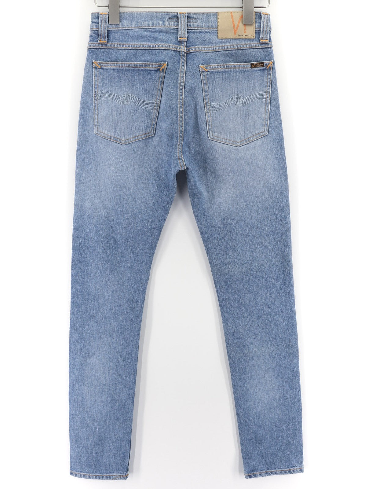 NUDIE JEANS Vyriški „High Kai“ džinsai W29/L32 Skinny Stretch, mėlyni, skalbinių spalvos 