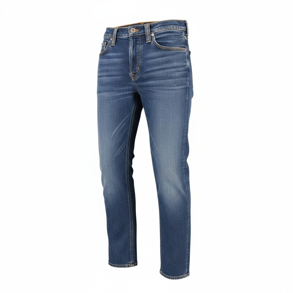 NUDIE JEANS Tube Kelly vyriški džinsai W28/L32 tamprūs, skalbtos mėlynos spalvos 