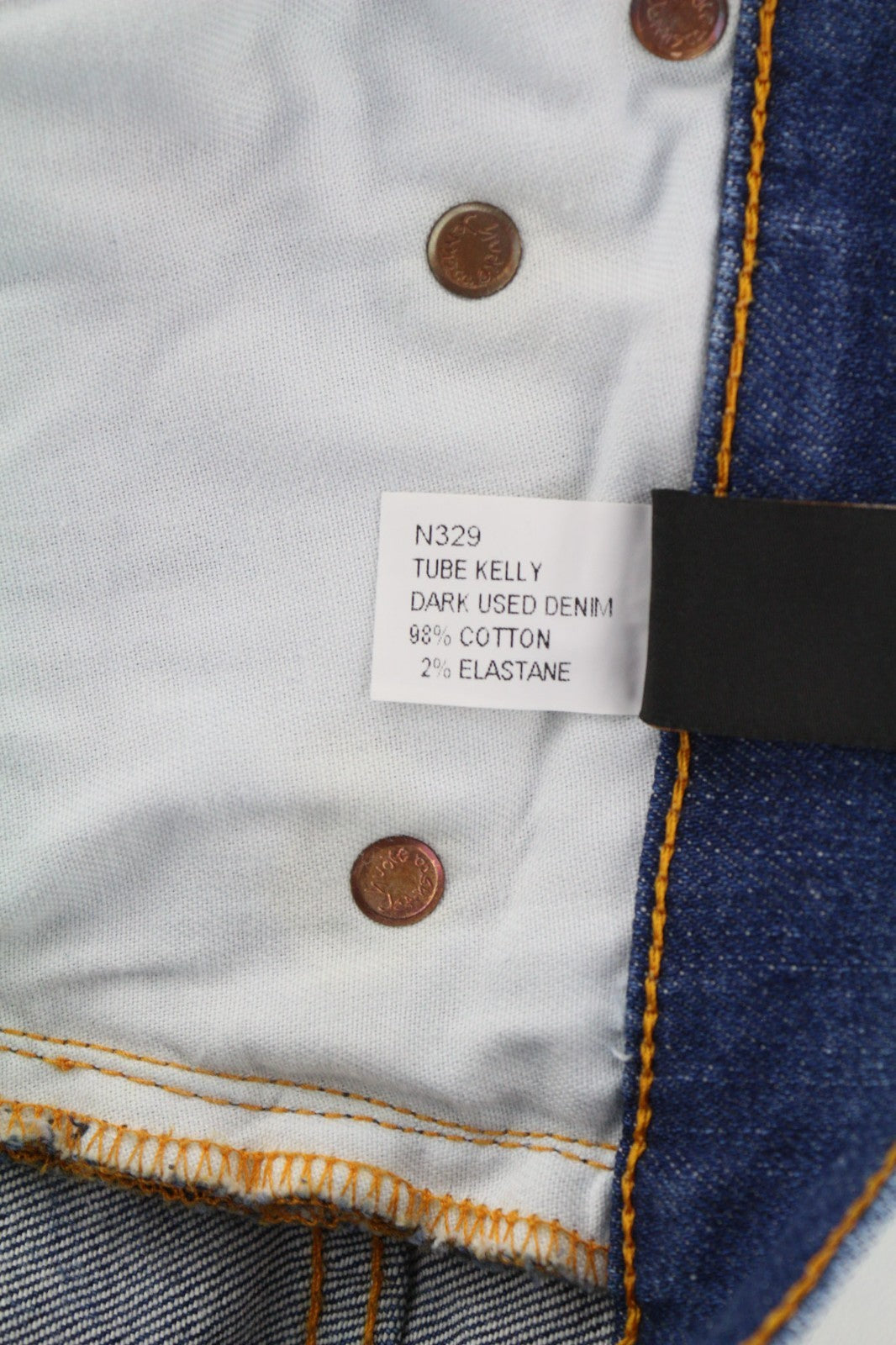 NUDIE JEANS Tube Kelly vyriški džinsai W28/L32 tamprūs, skalbtos mėlynos spalvos 