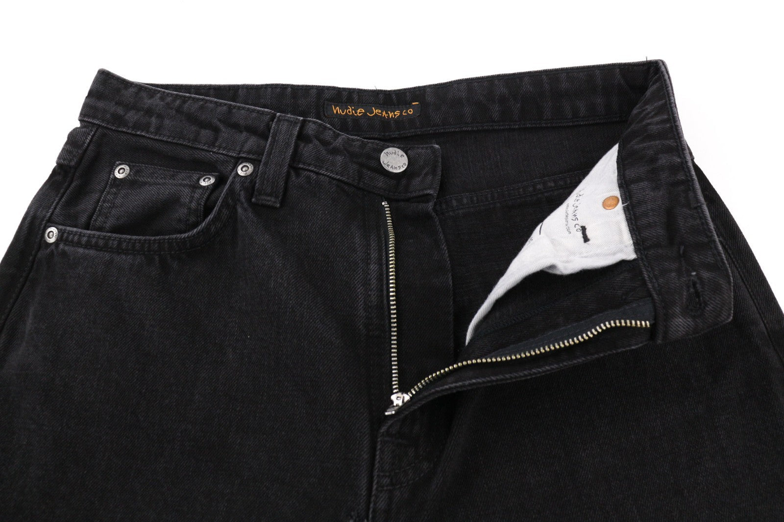 NUDIE JEANS Breezy Brit Women's Jeans W29/L30 Regular Taper Black