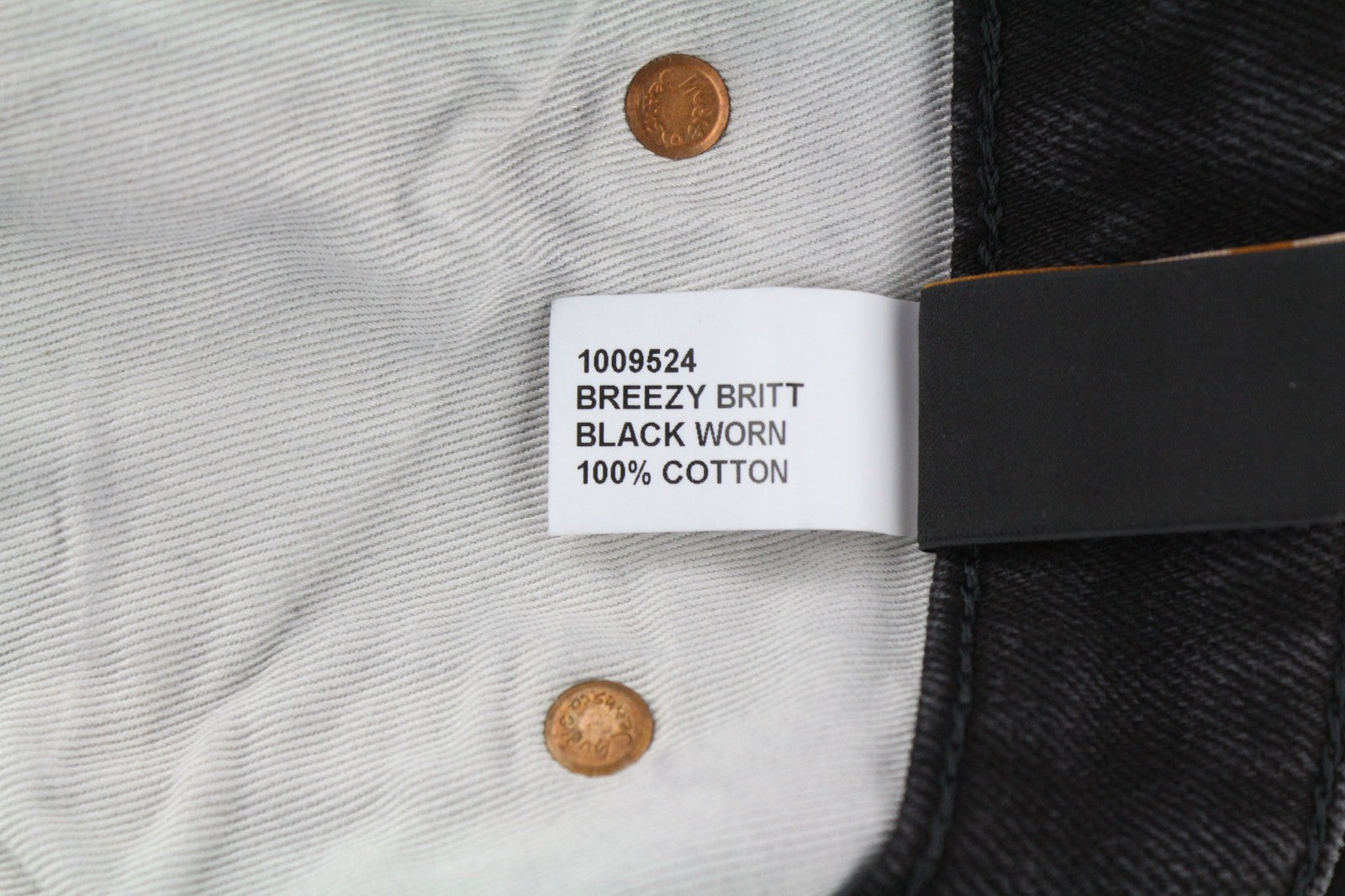 NUDIE JEANS Breezy Brit Women's Jeans W29/L30 Regular Taper Black