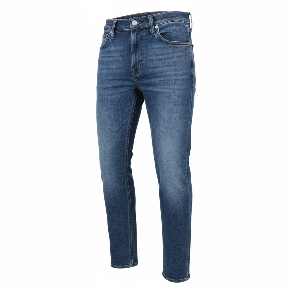 NUDIE JEANS Vyriški „High Kai“ džinsai W28/L30 Slim Stretch, skalbtos mėlynos spalvos 