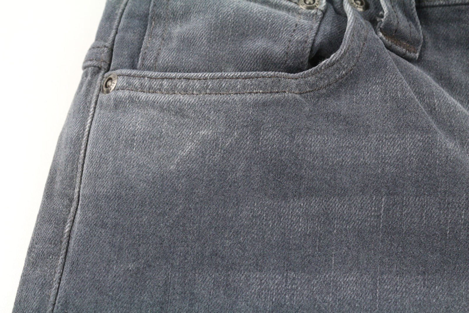 NUDIE JEANS Thin Finn vyriški džinsai W28/L32 Slim Stretch pilki skalbinių spalvos 