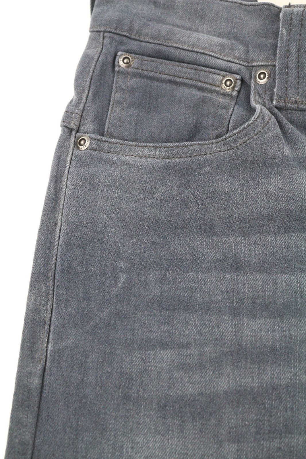 NUDIE JEANS Thin Finn vyriški džinsai W28/L32 Slim pilki tamprūs laisvalaikio stiliaus 