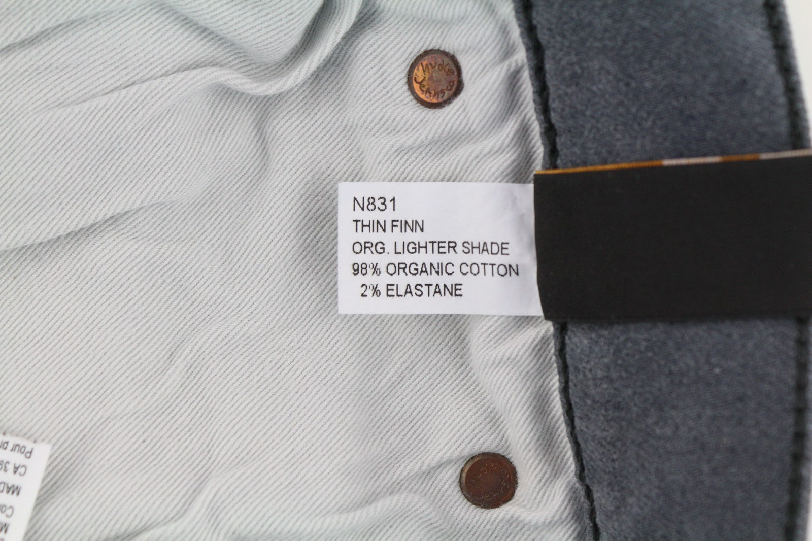 NUDIE JEANS Thin Finn vyriški džinsai W28/L32 Slim pilki tamprūs laisvalaikio stiliaus 