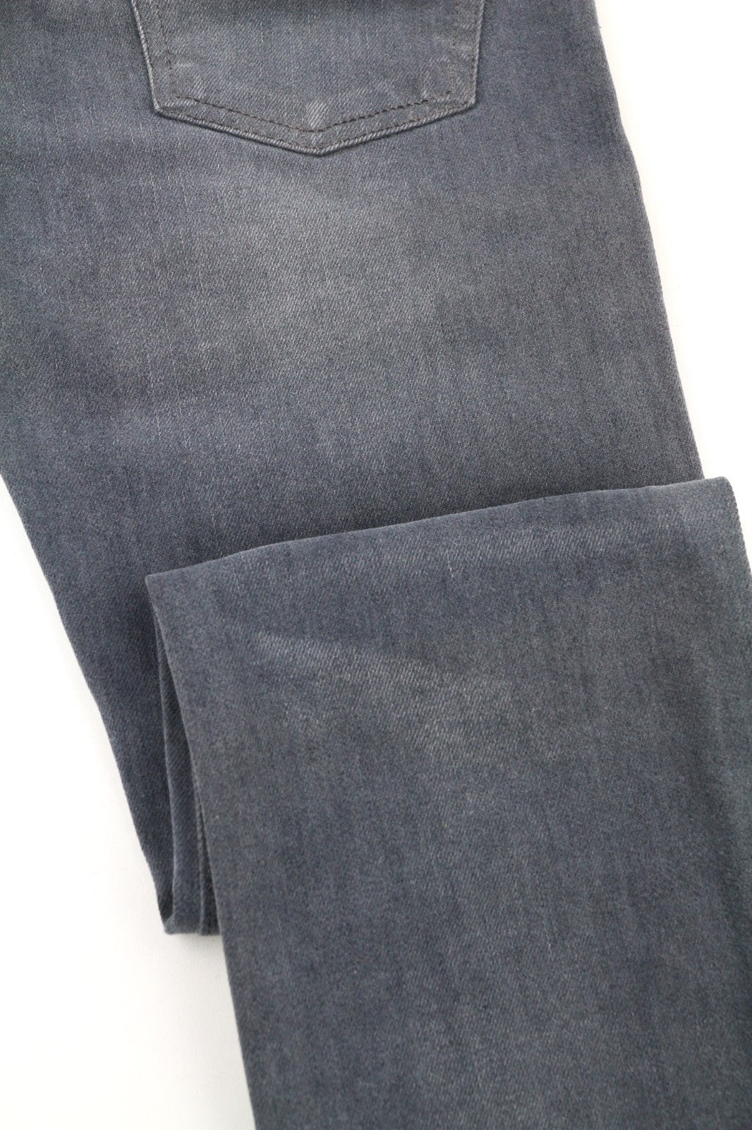 NUDIE JEANS ploni „Finn“ vyriški džinsai W28/L32 ploni pilki skalbtos medvilnės tamprūs audiniai