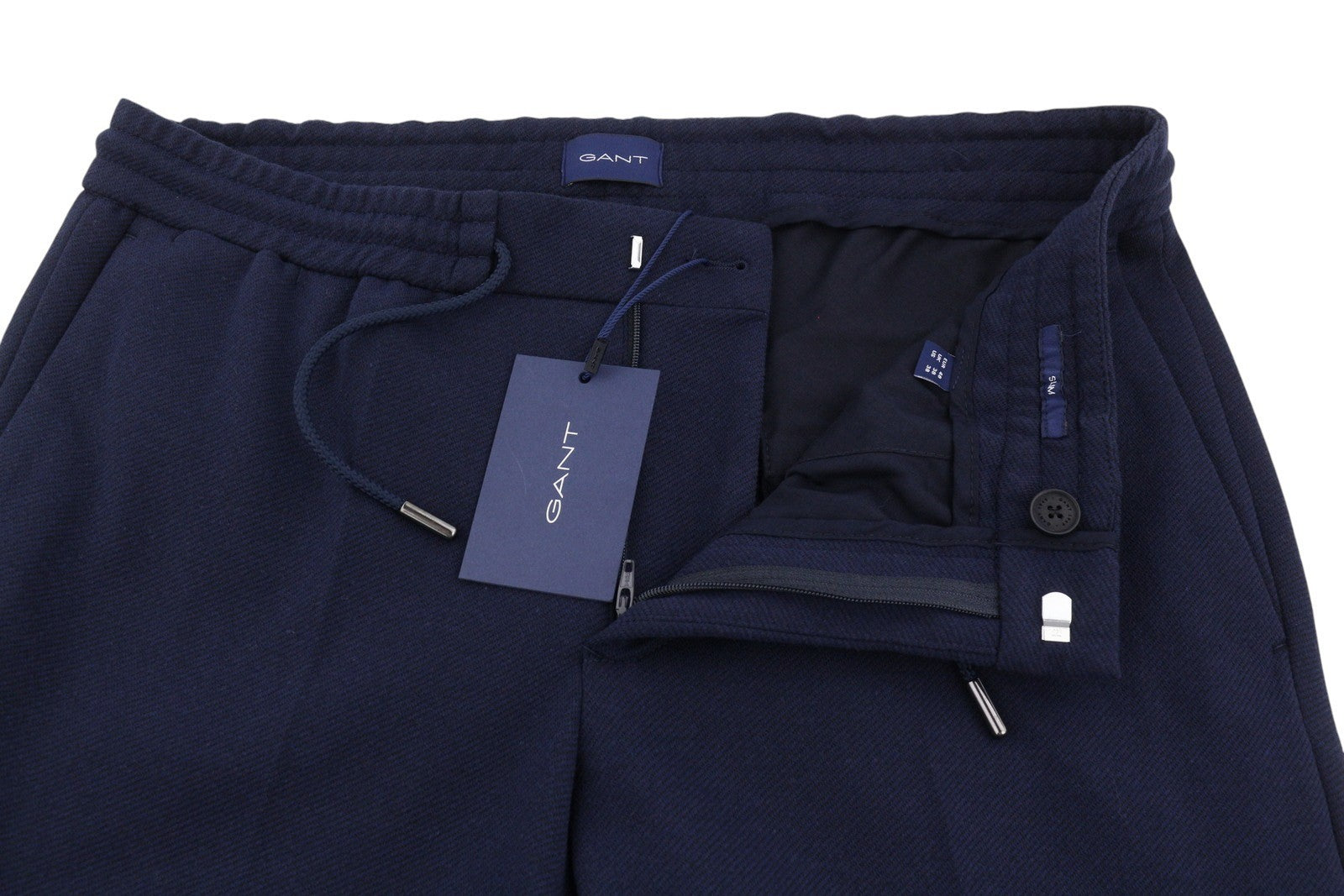 GANT Jersey Men Suit EU48 / EU50 Evening Blue Slim Single-Breasted Notch 2in1