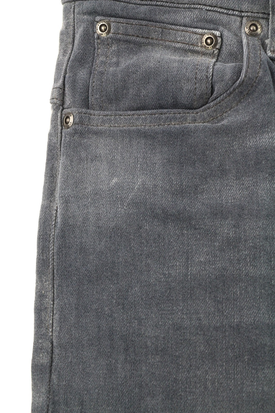 NUDIE JEANS ploni vyriški Finn džinsai W31/L32 Slim Fit pilkos spalvos skalbtos medvilnės mišinio 