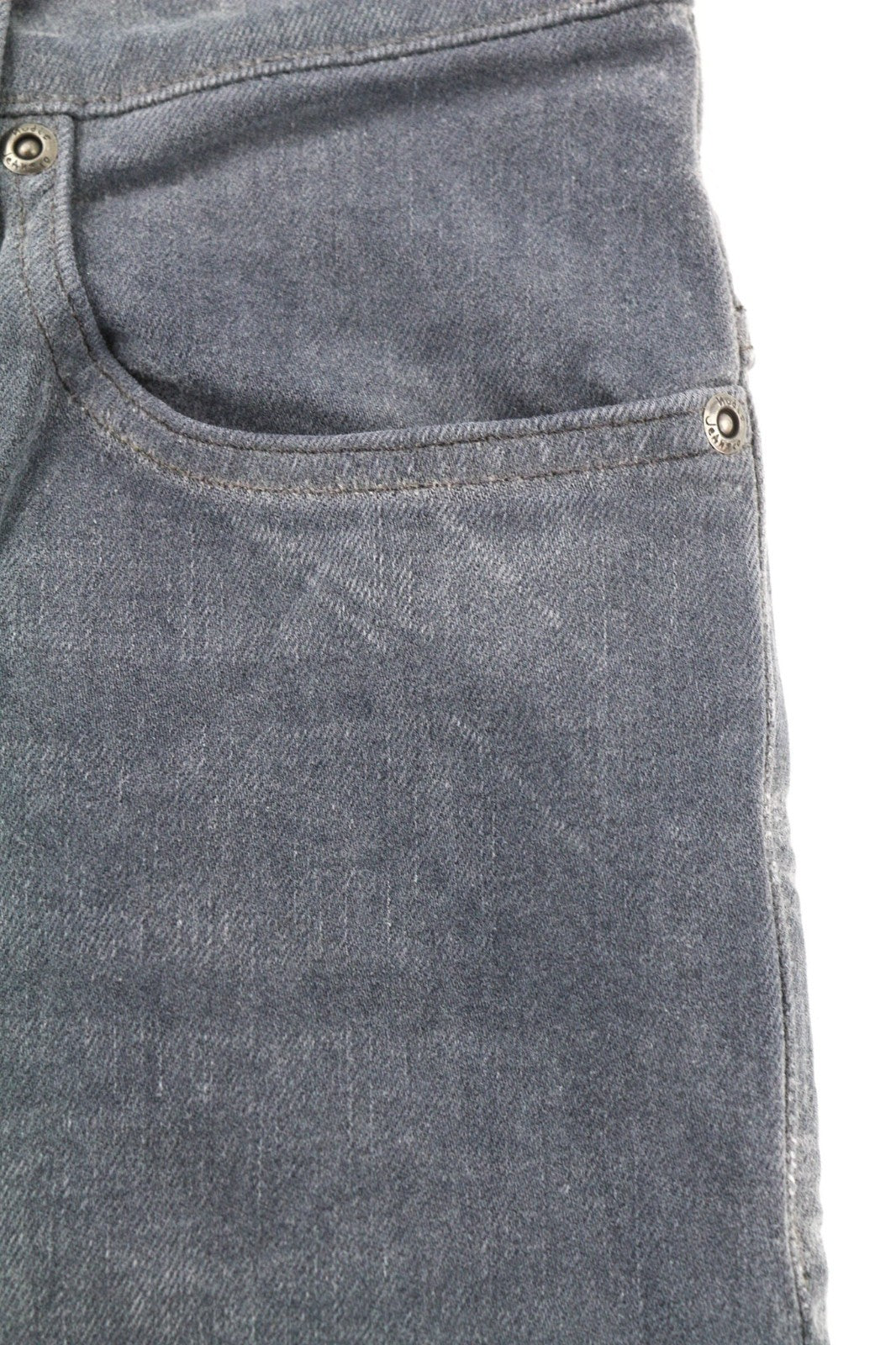 NUDIE JEANS ploni vyriški „Finn“ džinsai W32/L32 Slim pilki medvilniniai skalbinių elastanai 