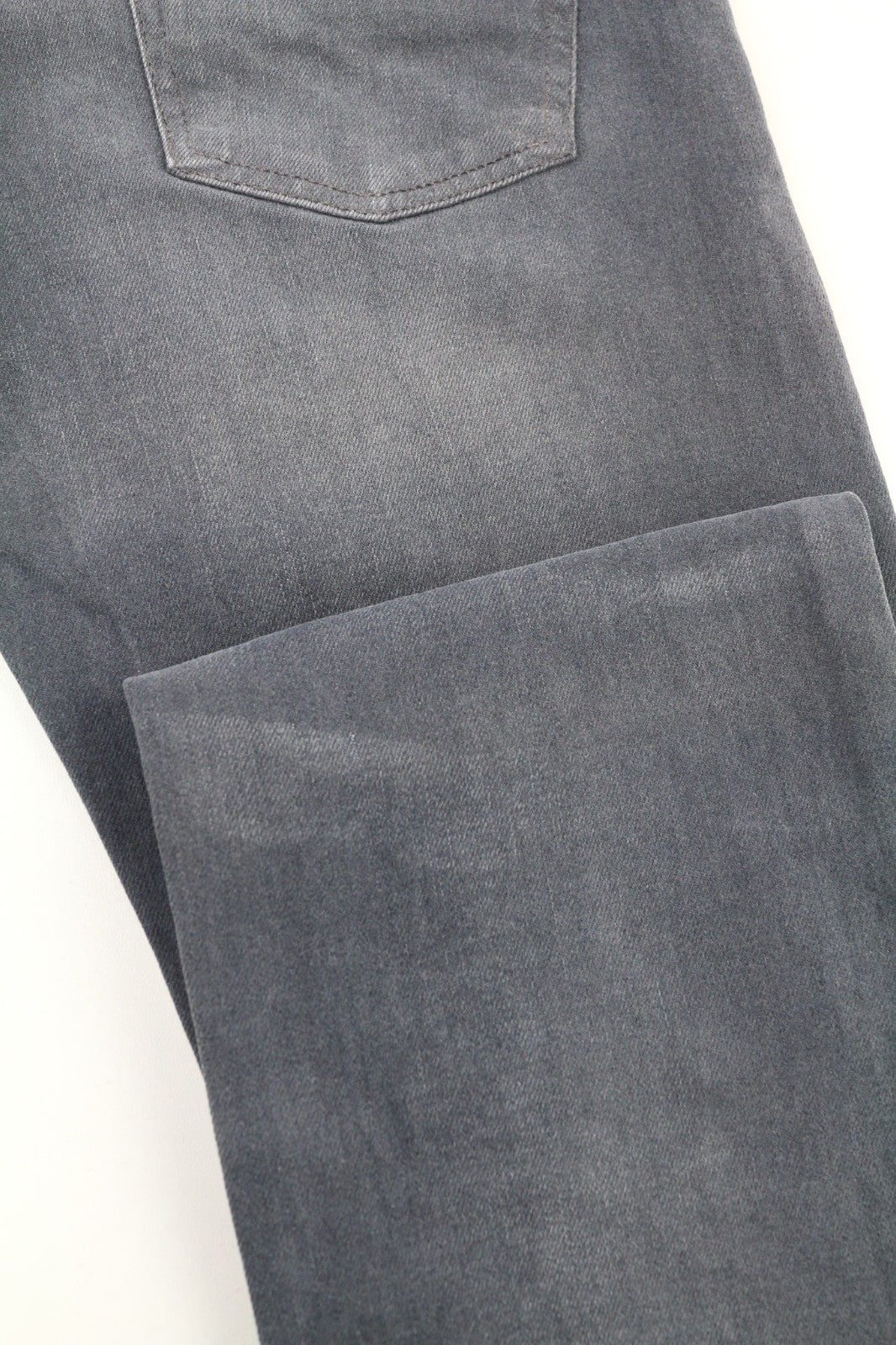 NUDIE JEANS ploni vyriški Finn džinsai W32/L32 Slim Fit pilki laisvalaikio mišinio audinio 