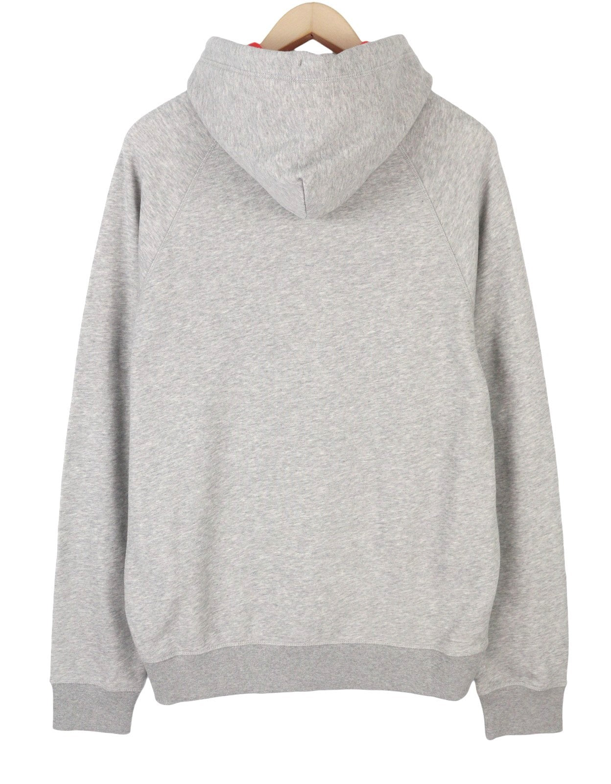 GANT Graphic Sweat Men Hoodie 2XL Grey Melange Kangaroo Pocket Logo Pullover