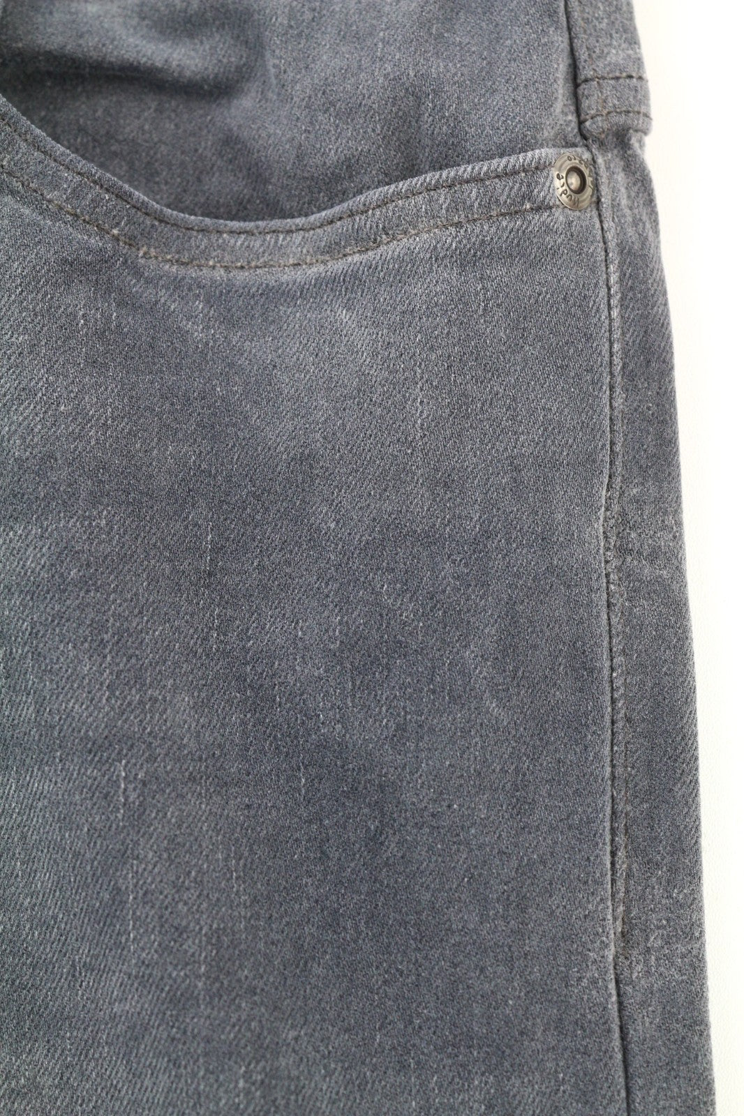 NUDIE JEANS Thin Finn vyriški džinsai W32/L32 Slim su užtrauktuku, pilki, skalbtos medvilnės 