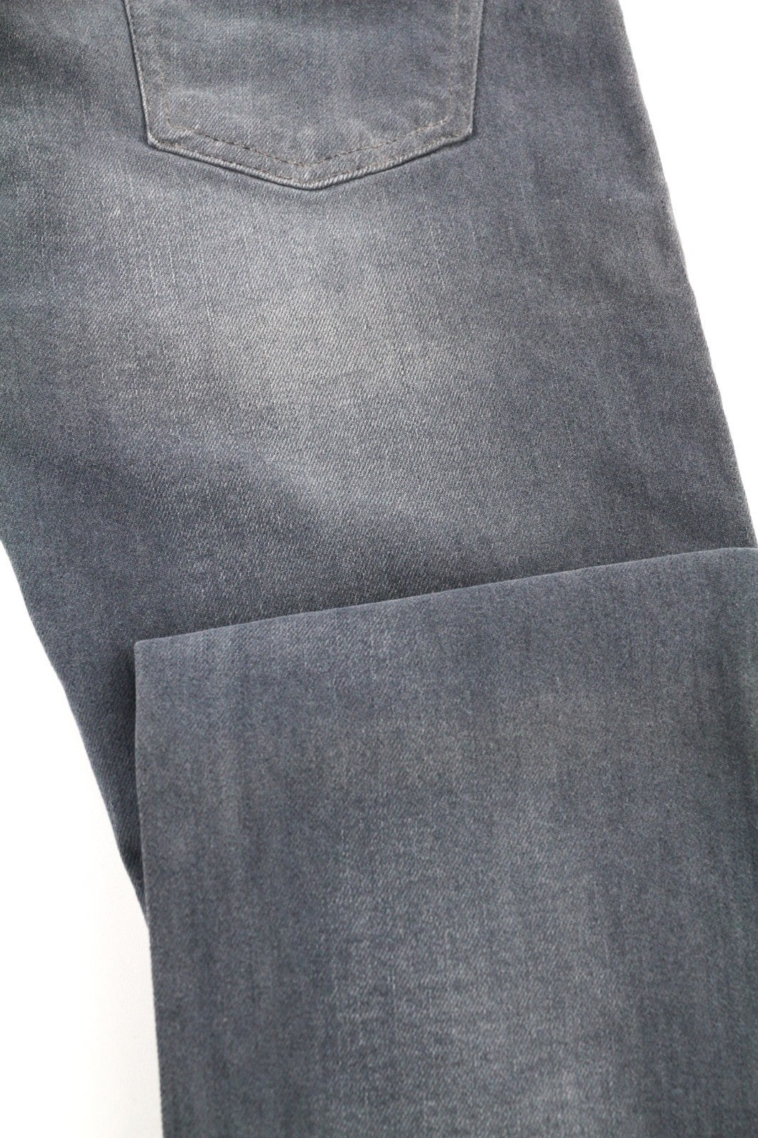 NUDIE JEANS ploni „Finn“ vyriški džinsai W30/L32 Slim Fit išblukintos pilkos medvilnės mišinio 