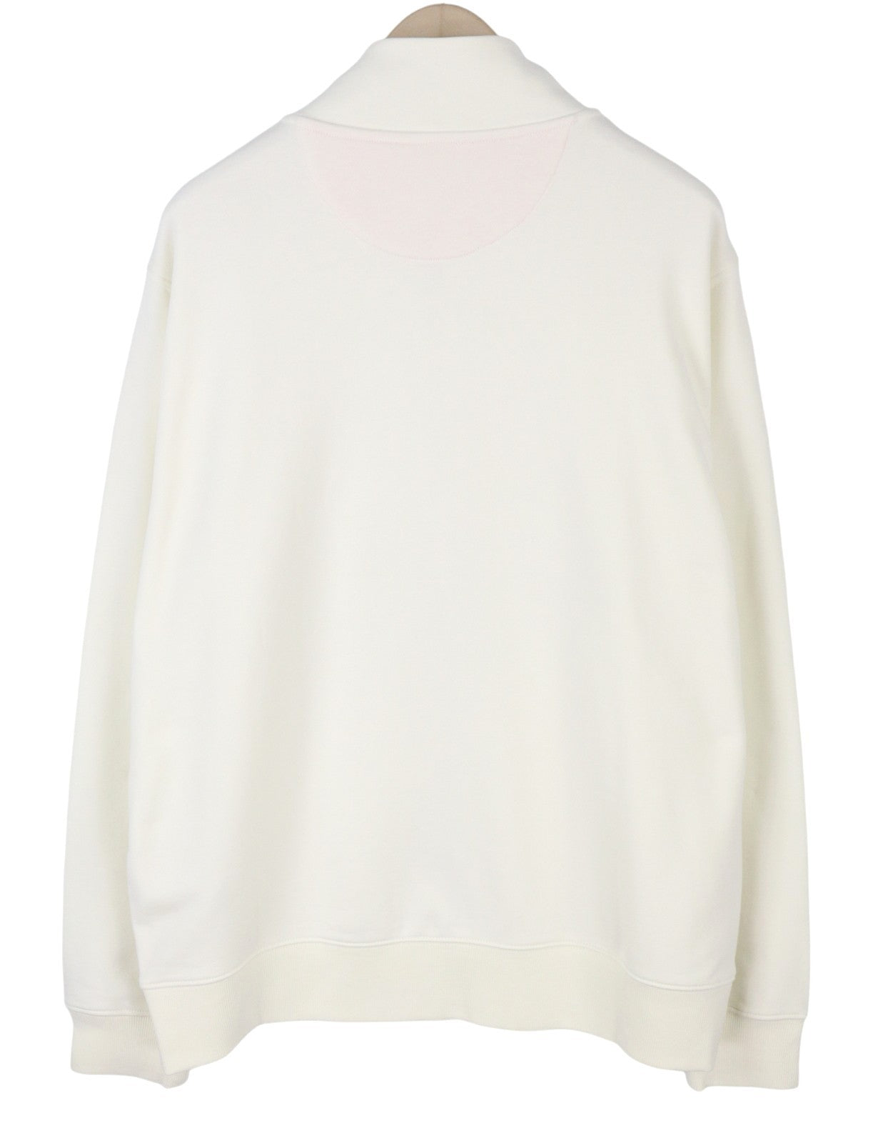 GANT Bru Original Full Zip Cardigan Men Sweatshirt 3XL Eggshell High Neck Light