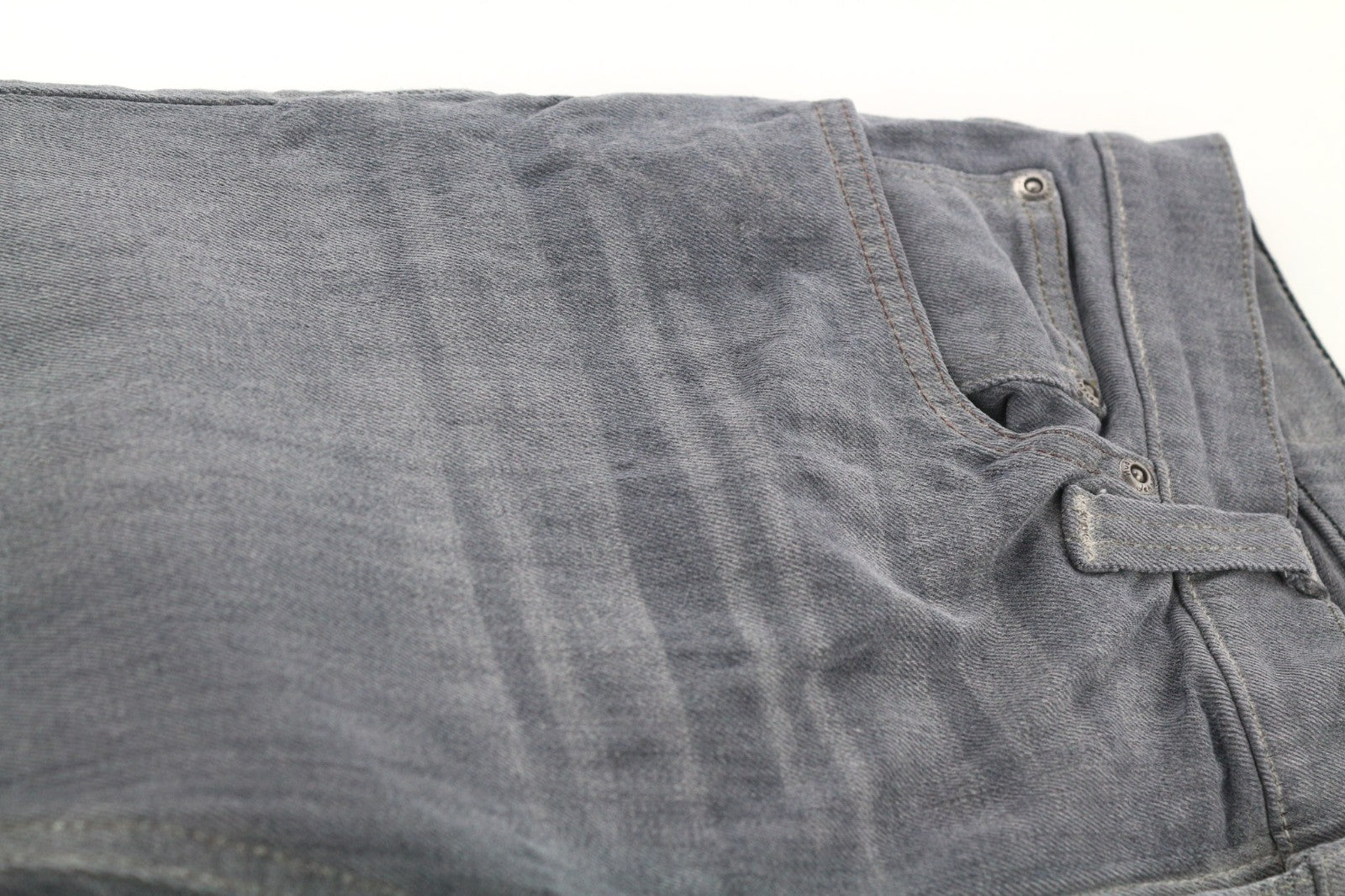 NUDIE JEANS vyriški aptempti ilgi džinsai W30/L32 tamsiai rudi, skalbti, ploni, organinio audinio 