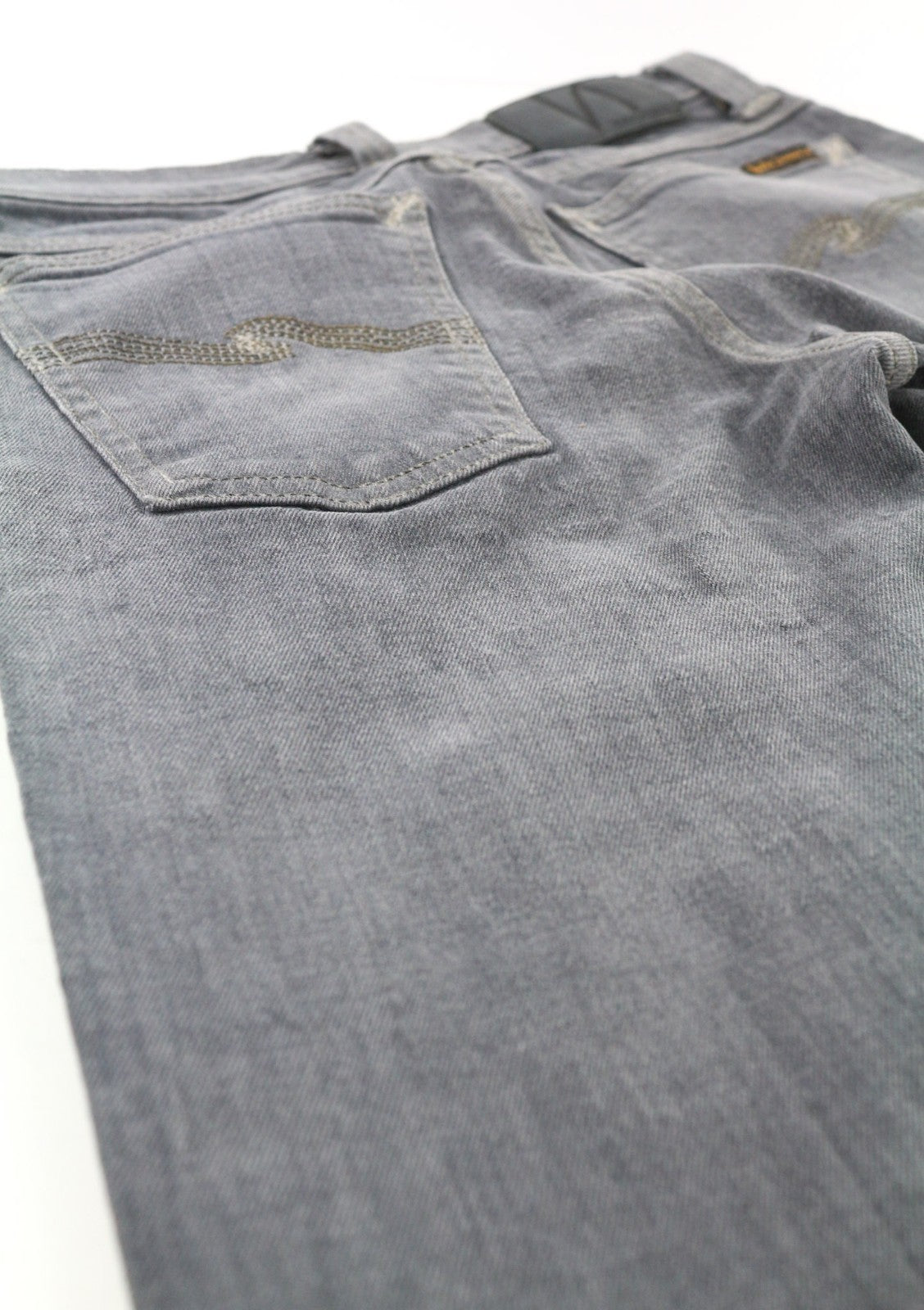 NUDIE JEANS Tight Long John Women's Jeans W26/L34 Charcoal Wash Slim Organic