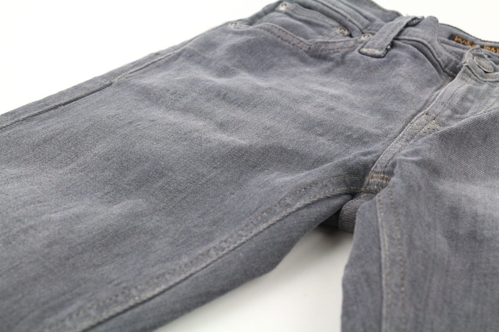 NUDIE JEANS Tight Long John Women's Jeans W26/L34 Charcoal Wash Slim Organic