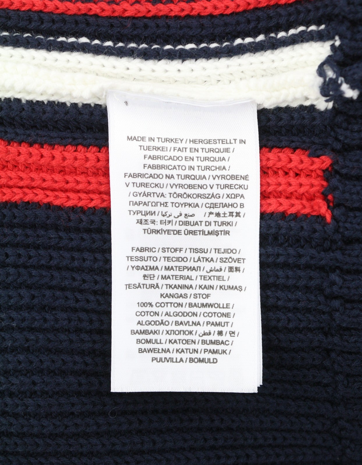 GANT Retro Shield Full Zip Men Jumper L Evening Blue Cotton Knitted Bomber Neck