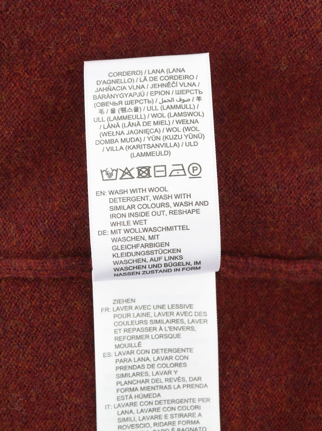 GANT Super Fine Lambswool Half Zip Men Jumper L Royal Port Red Knit Pullover