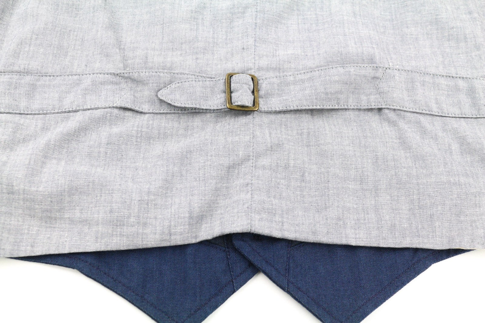 NUDIE JEANS Men's Vest S Blue Organic Cotton Button Patch Pockets Lined