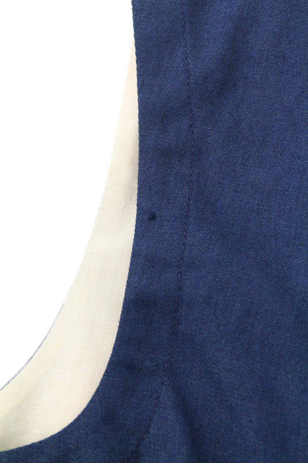 NUDIE JEANS Men's Vest S Blue Organic Cotton Button Patch Pockets Lined