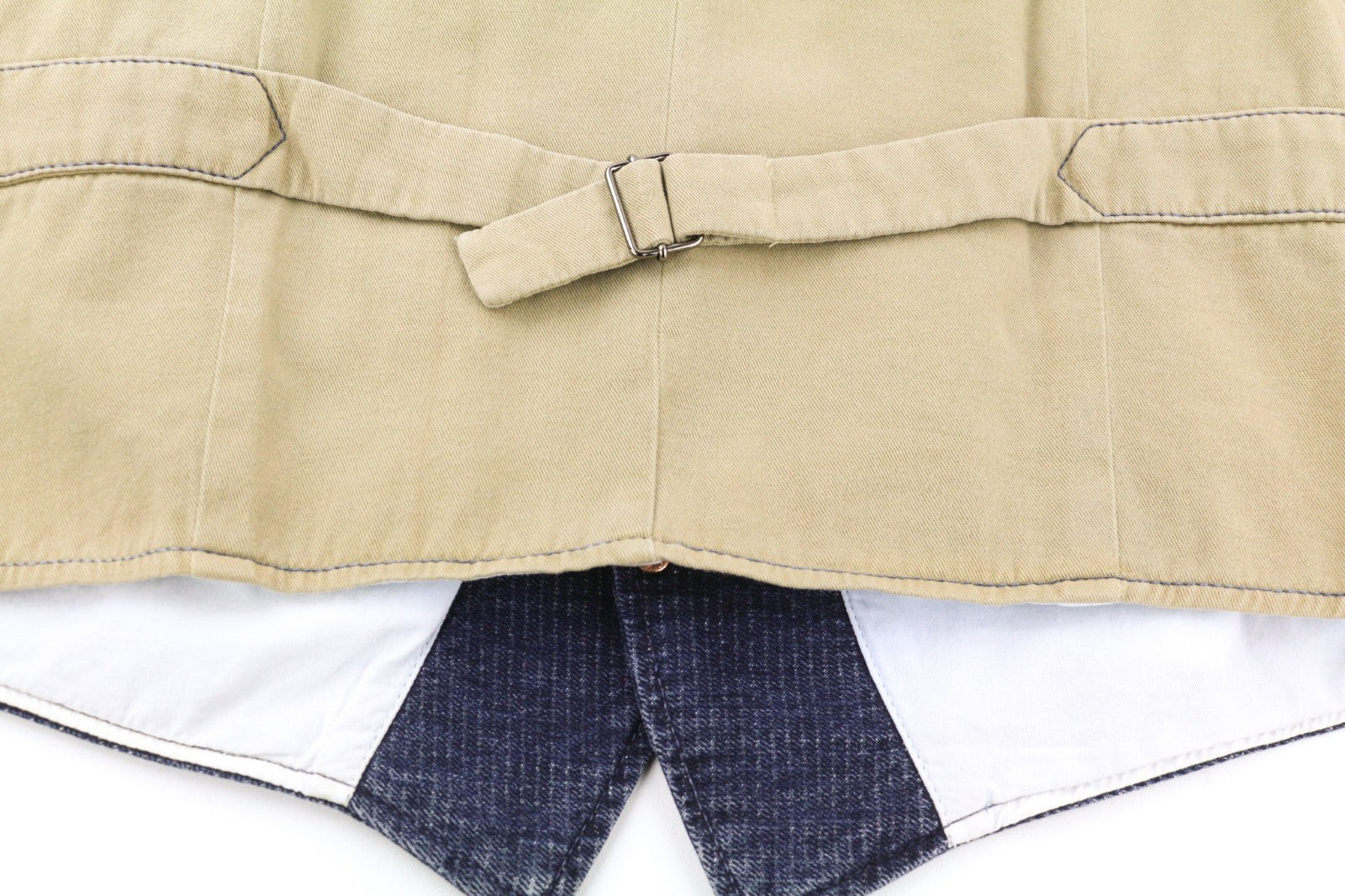 NUDIE JEANS Gustav vyriška liemenė M Worker dryžuota mėlyna džinsinio audinio pamušalu su logotipu 