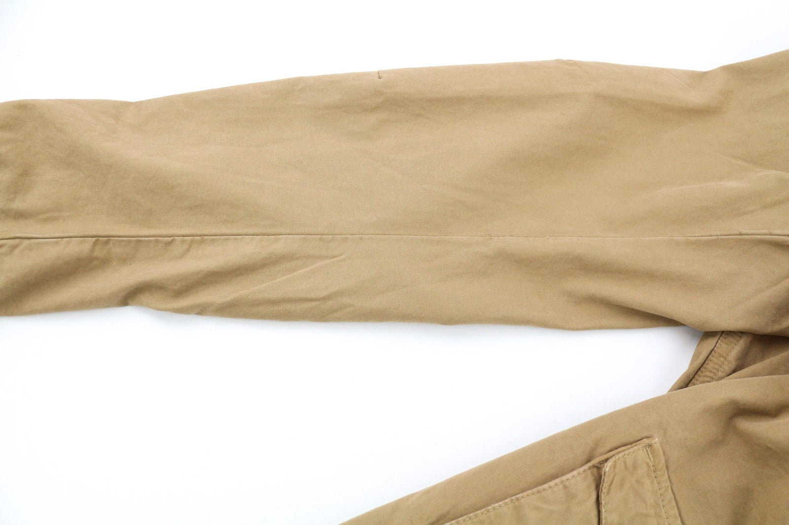 NUDIE JEANS Mick vyriška striukė S ruda su užtrauktuku, kišenėmis ant rankogalių be pamušalo 