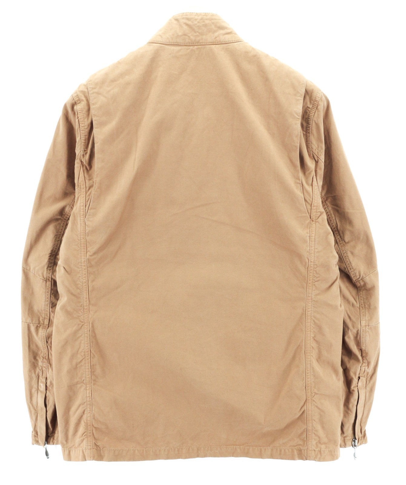 NUDIE JEANS Mick vyriška striukė M ruda su užtiestomis kišenėmis, be pamušalo, su užtrauktuku rankogaliais 