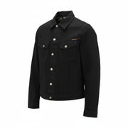 NUDIE JEANS Billy Men's Jacket S Dry Black Denim Organic Cotton Buttoned