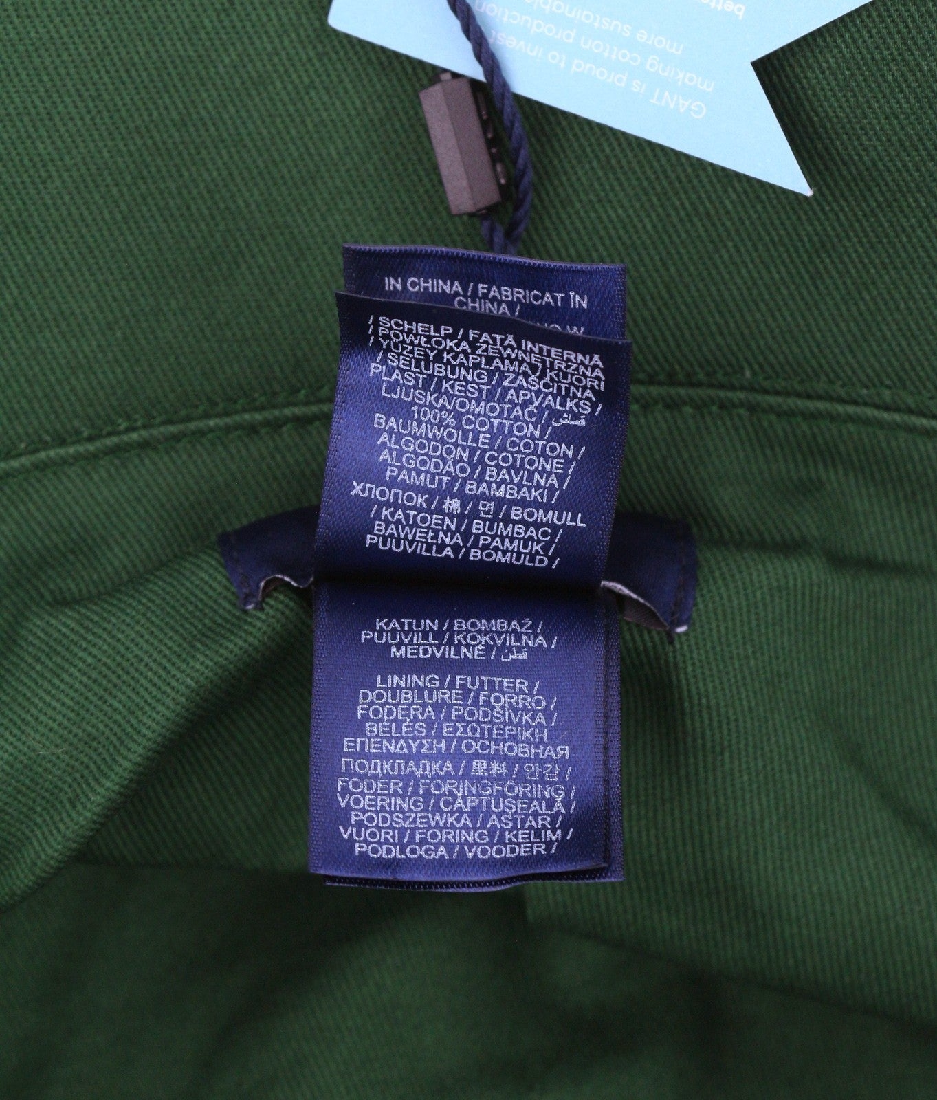 GANT Cord Bucket Men Hat S/M Multicolor Cotton Front Logo Lined