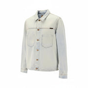 NUDIE JEANS Ronny Men's Jacket L Denim Crispy Ocean Washed Spread Neck