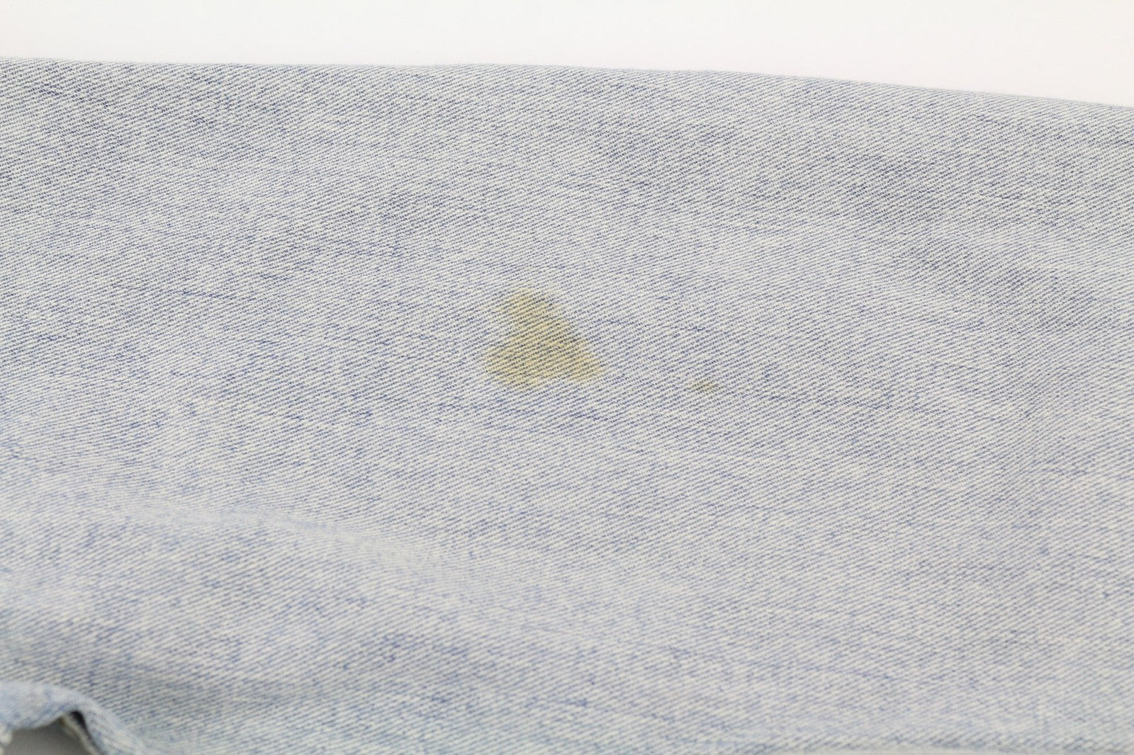 NUDIE JEANS Terry Men's Jacket M Bleach Blue Cotton Denim Spread Button