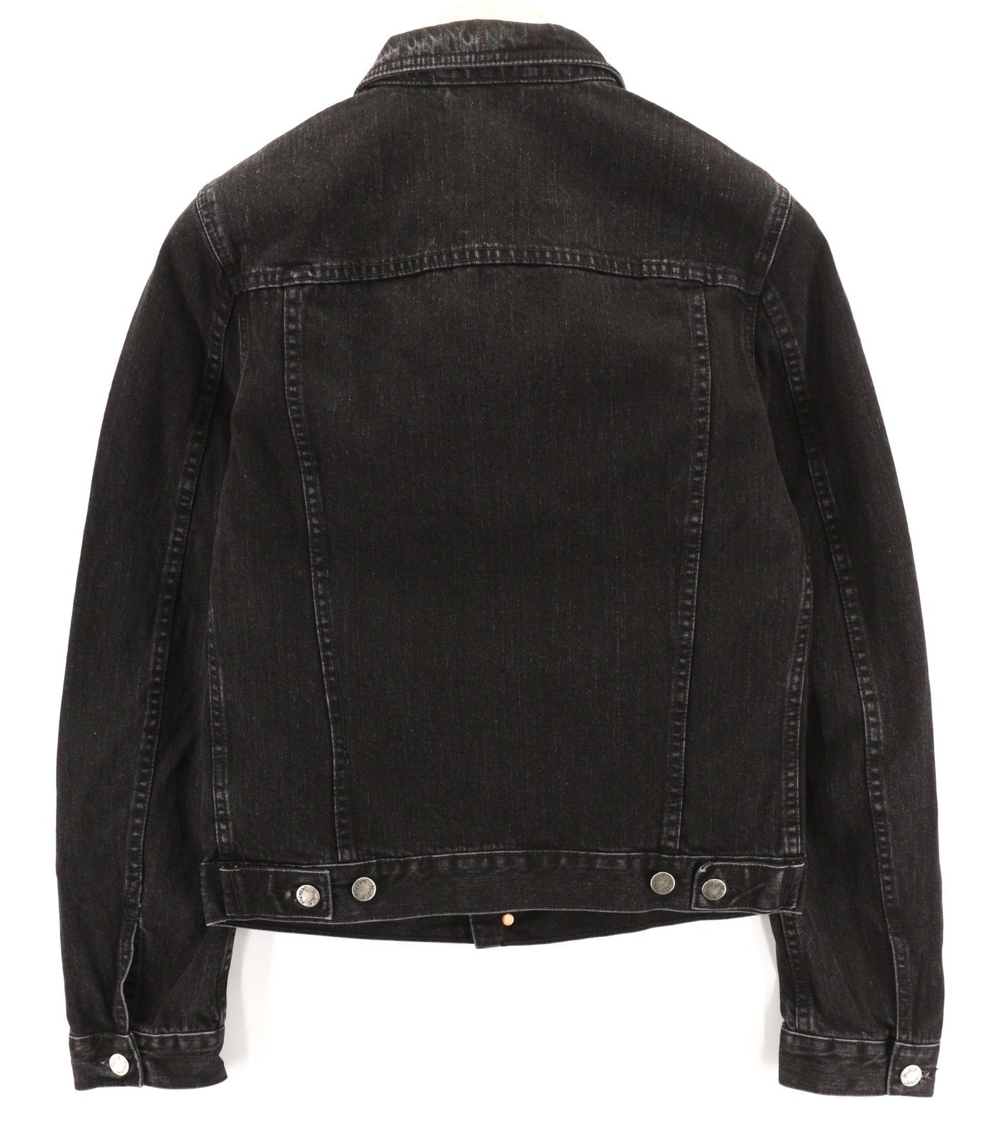 NUDIE JEANS Perry Organic Black Stone Men's Jacket S Black Denim Cotton