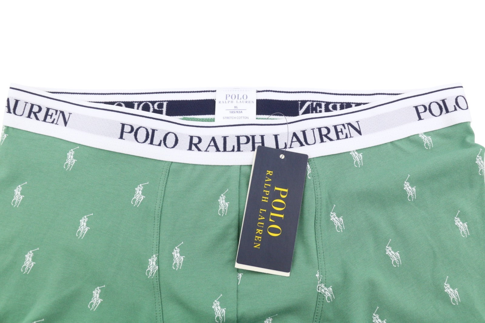 RALPH LAUREN vyriški apatiniai XL dydžio tamprios medvilninės trikotažo bokserinės kelnaitės, 3 vnt. pakuotė 
