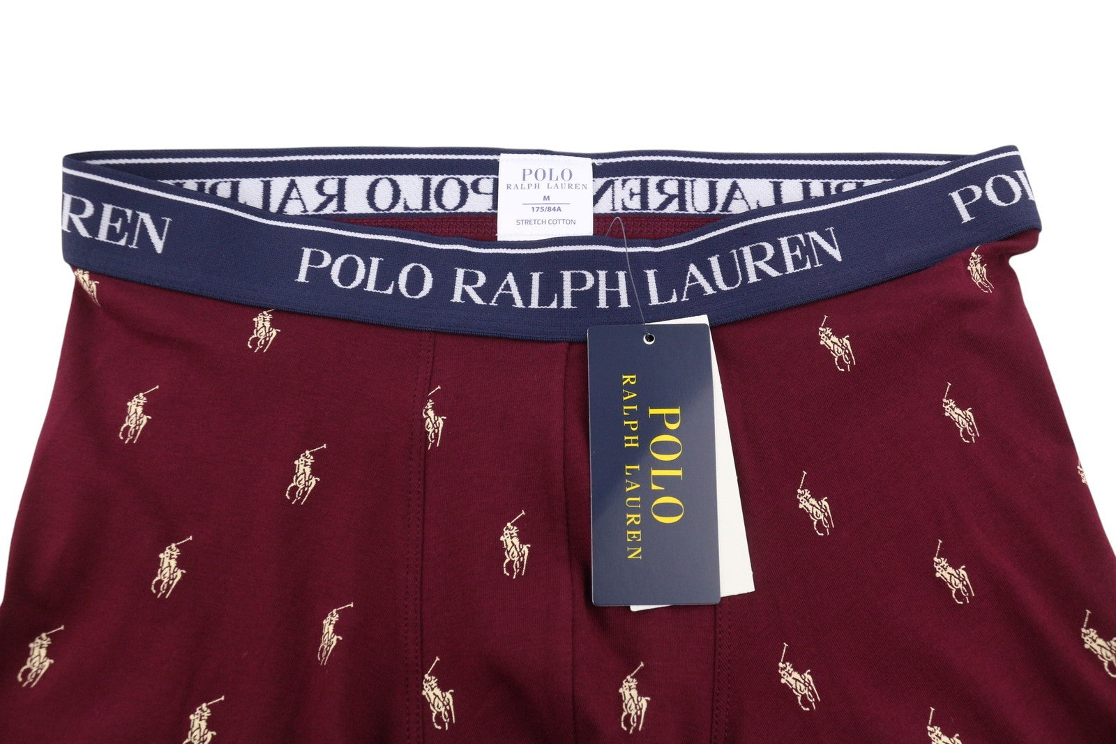 RALPH LAUREN Men Underwear M Multi Stretch Cotton Tricot Boxer Brief 3-Pack
