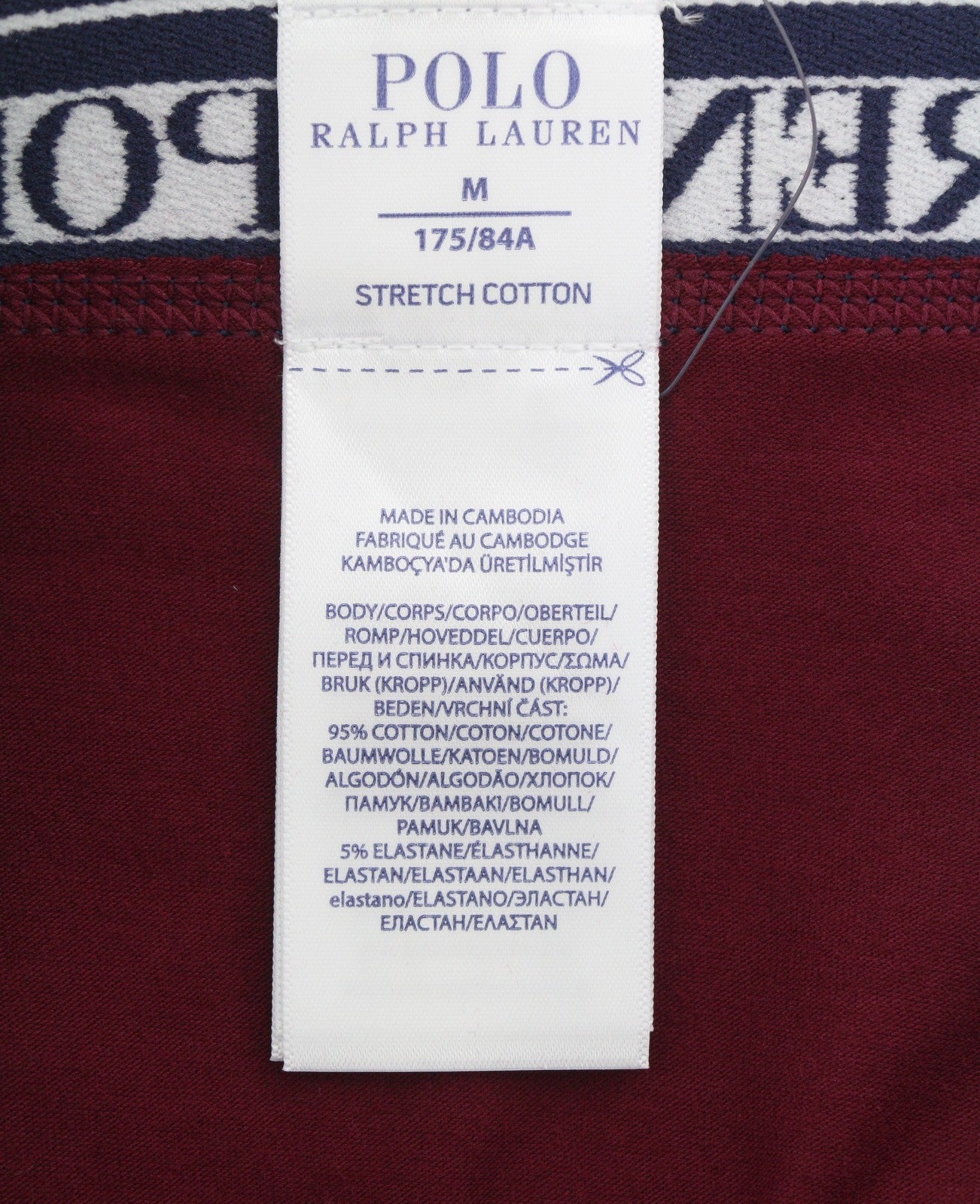 RALPH LAUREN Men Underwear M Multi Stretch Cotton Tricot Boxer Brief 3-Pack