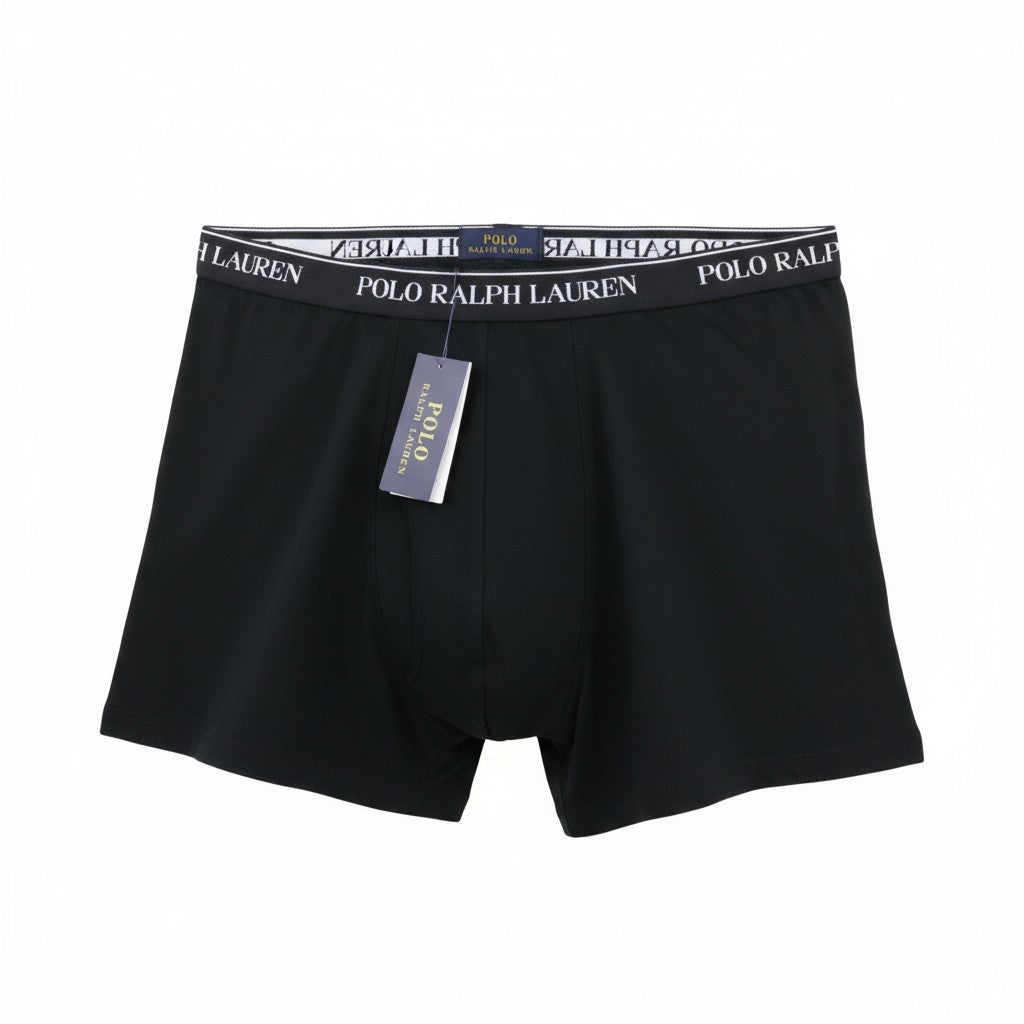 RALPH LAUREN vyriški apatiniai 4XL juodos tamprios medvilninės trikotažo bokserinės kelnaitės, 3 vnt. 