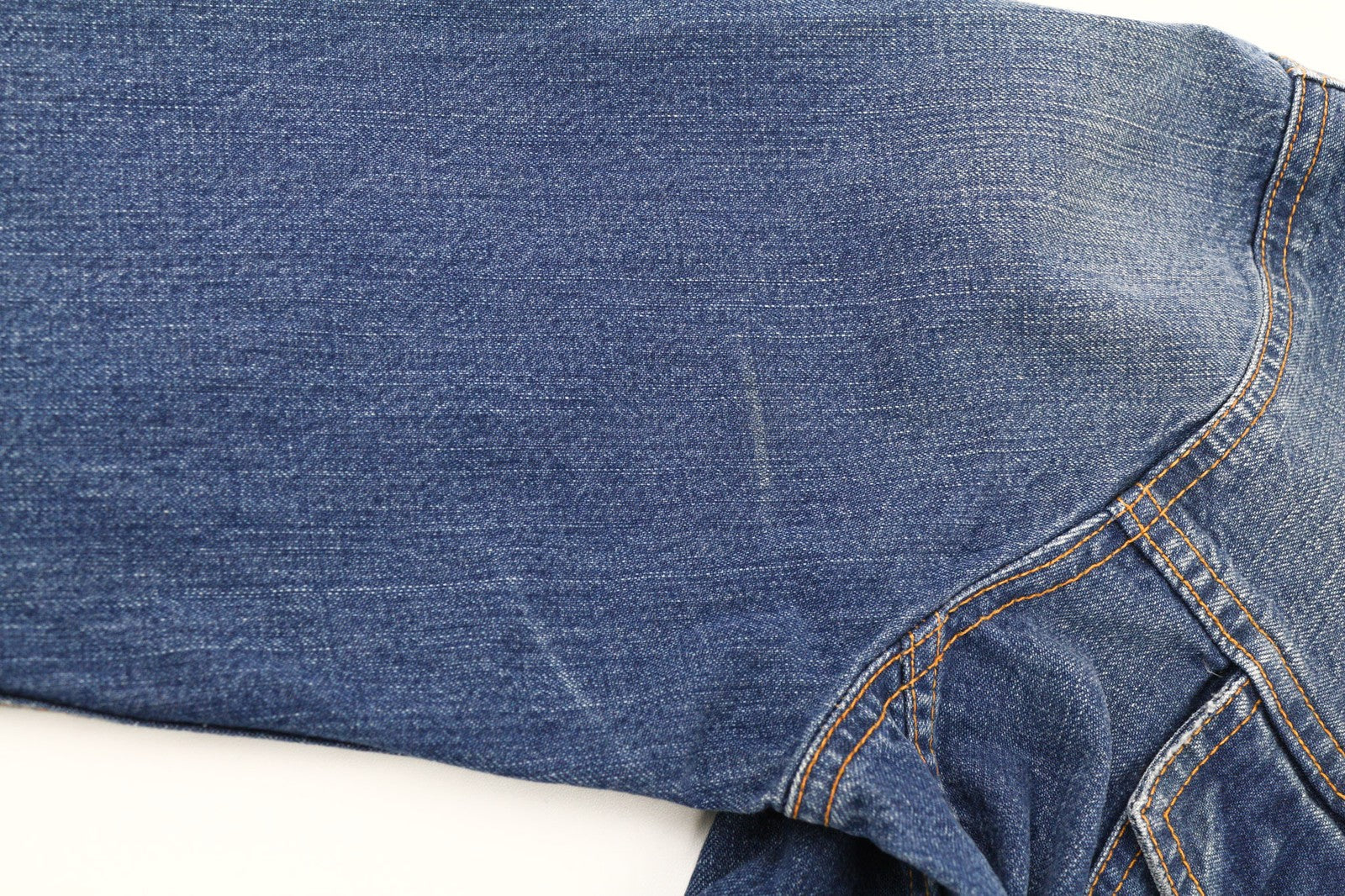 NUDIE JEANS Terry Recycle Worn In Men's Blue Cotton Denim Jacket M Long Sleeve