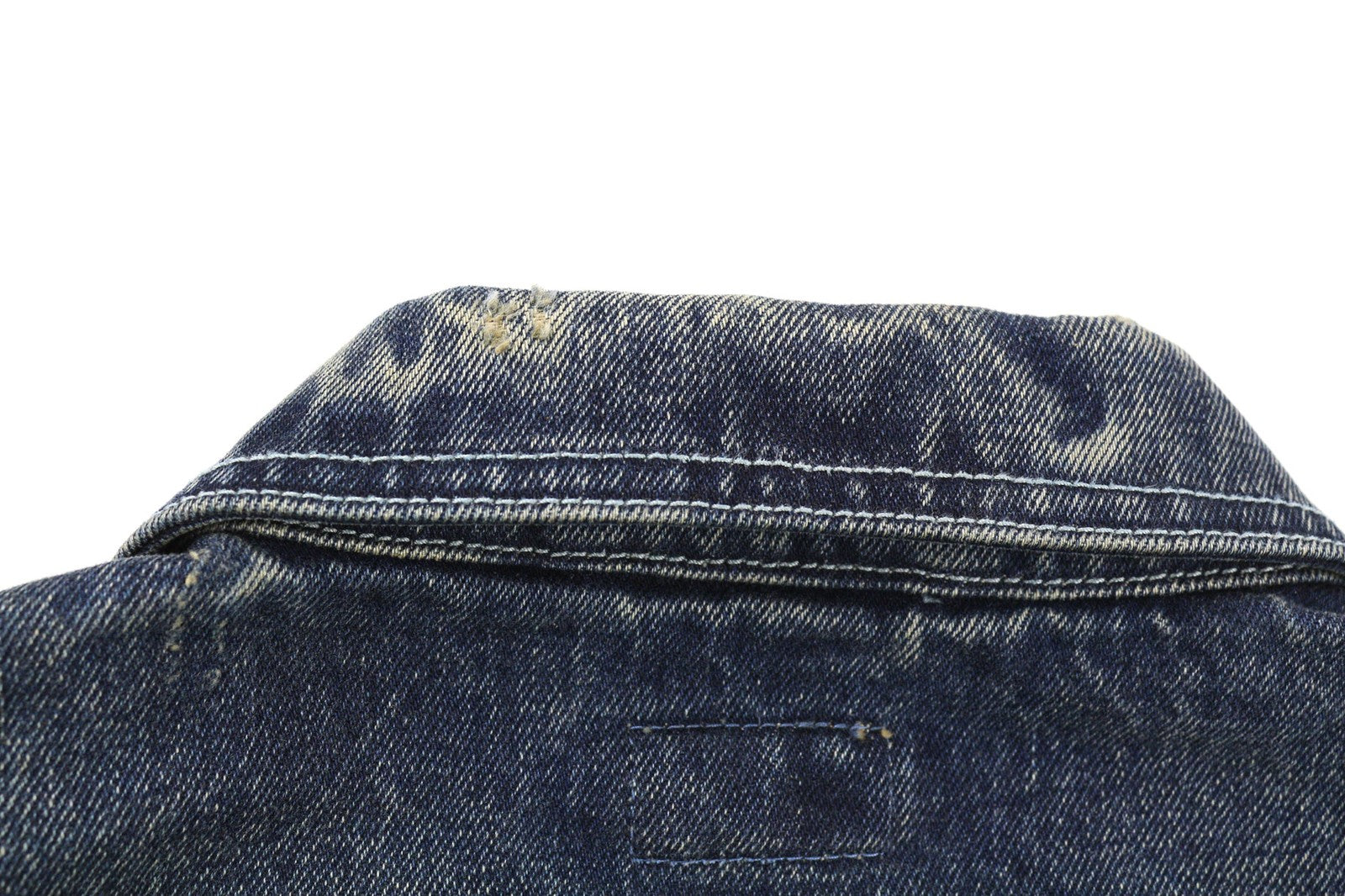 NUDIE JEANS Men's Selvedge Blue Denim Jacket M Washed Cotton Single-Breasted