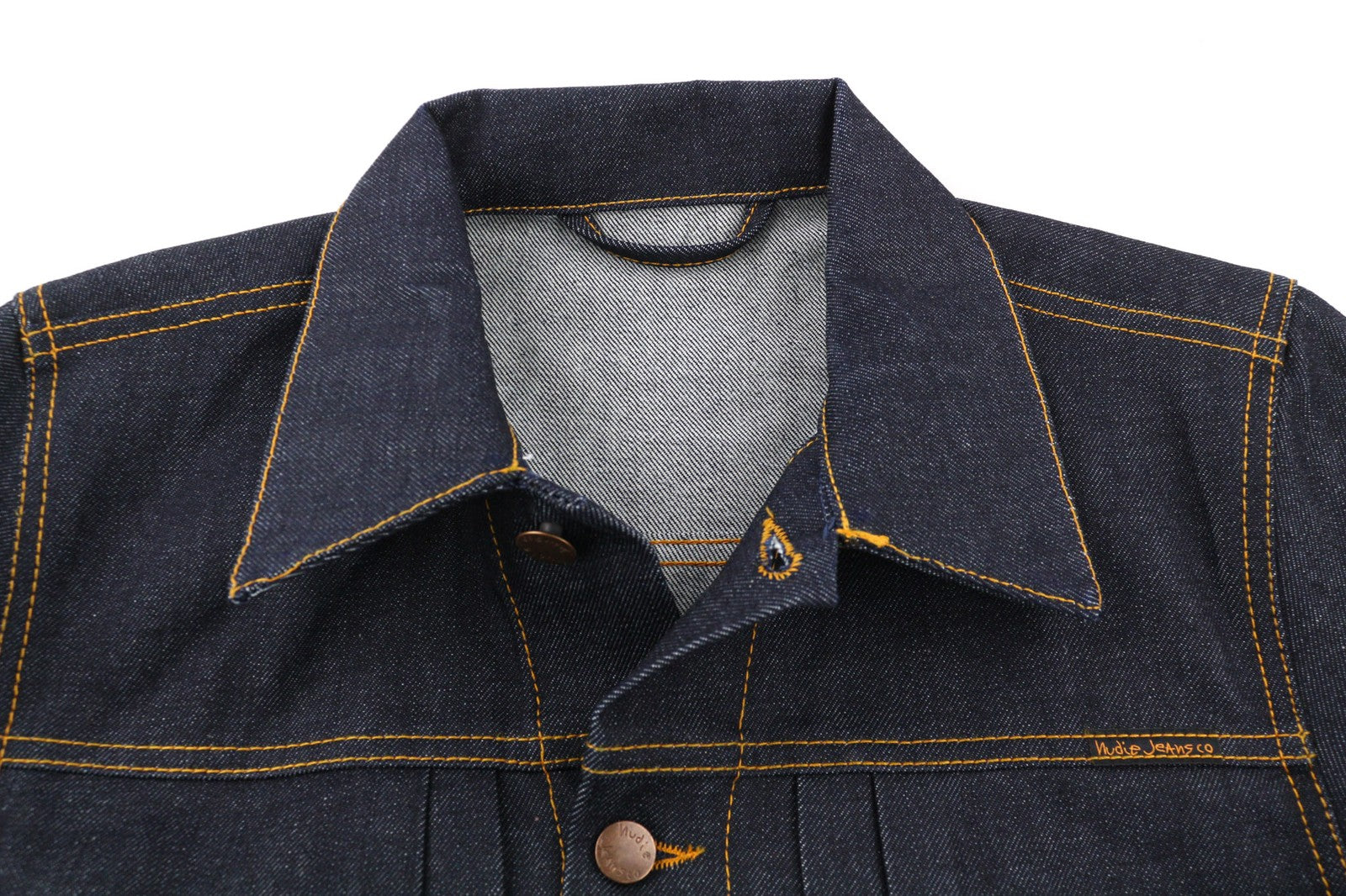 NUDIE JEANS Sonny Dry Dirt Organic Men's Classic Blue Cotton Denim Jacket S