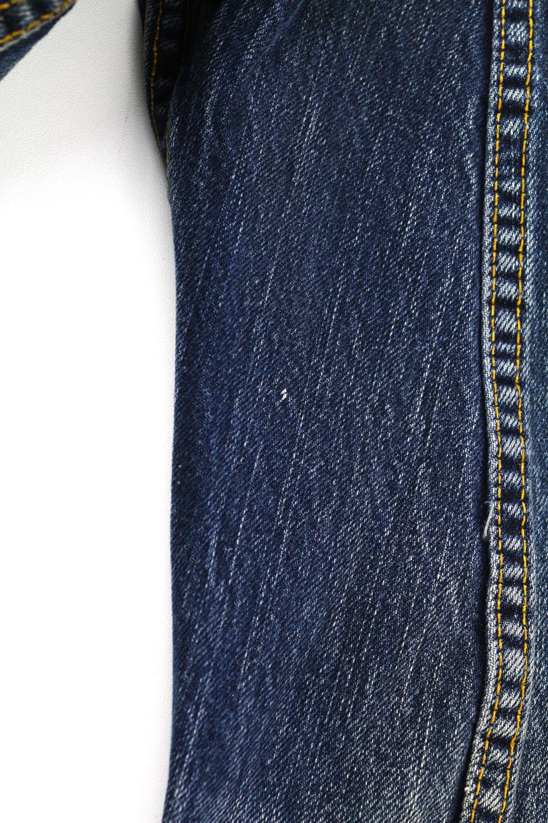 NUDIE JEANS Terry Org. Streaky Denim Men's Blue Wash Pure Cotton Jacket S