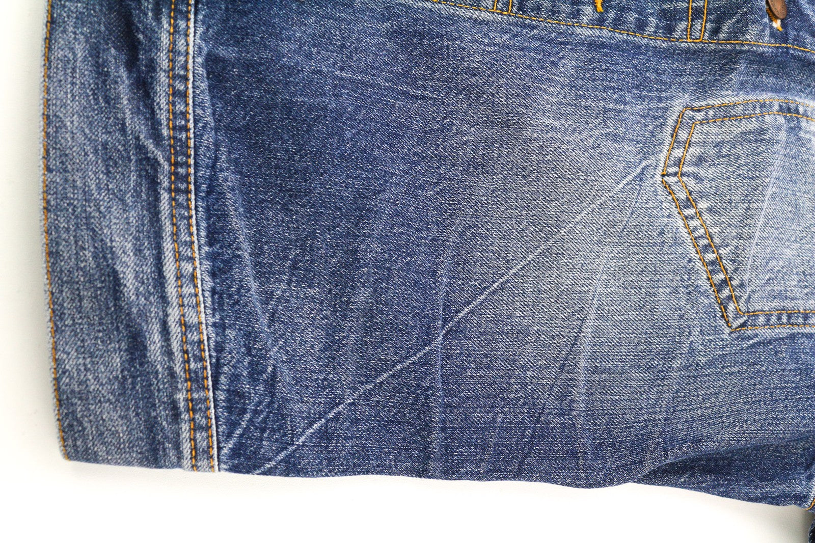 NUDIE JEANS Conny Org. Light Vintage Men's S Denim Jacket Blue Wash Cotton