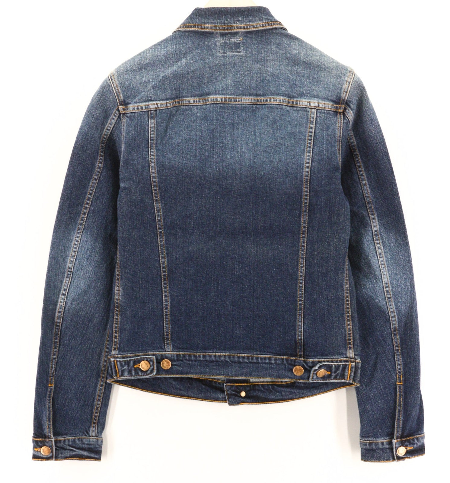 NUDIE JEANS Perry Org. Excellent Blue Men's S Stretch Denim Cotton Jacket