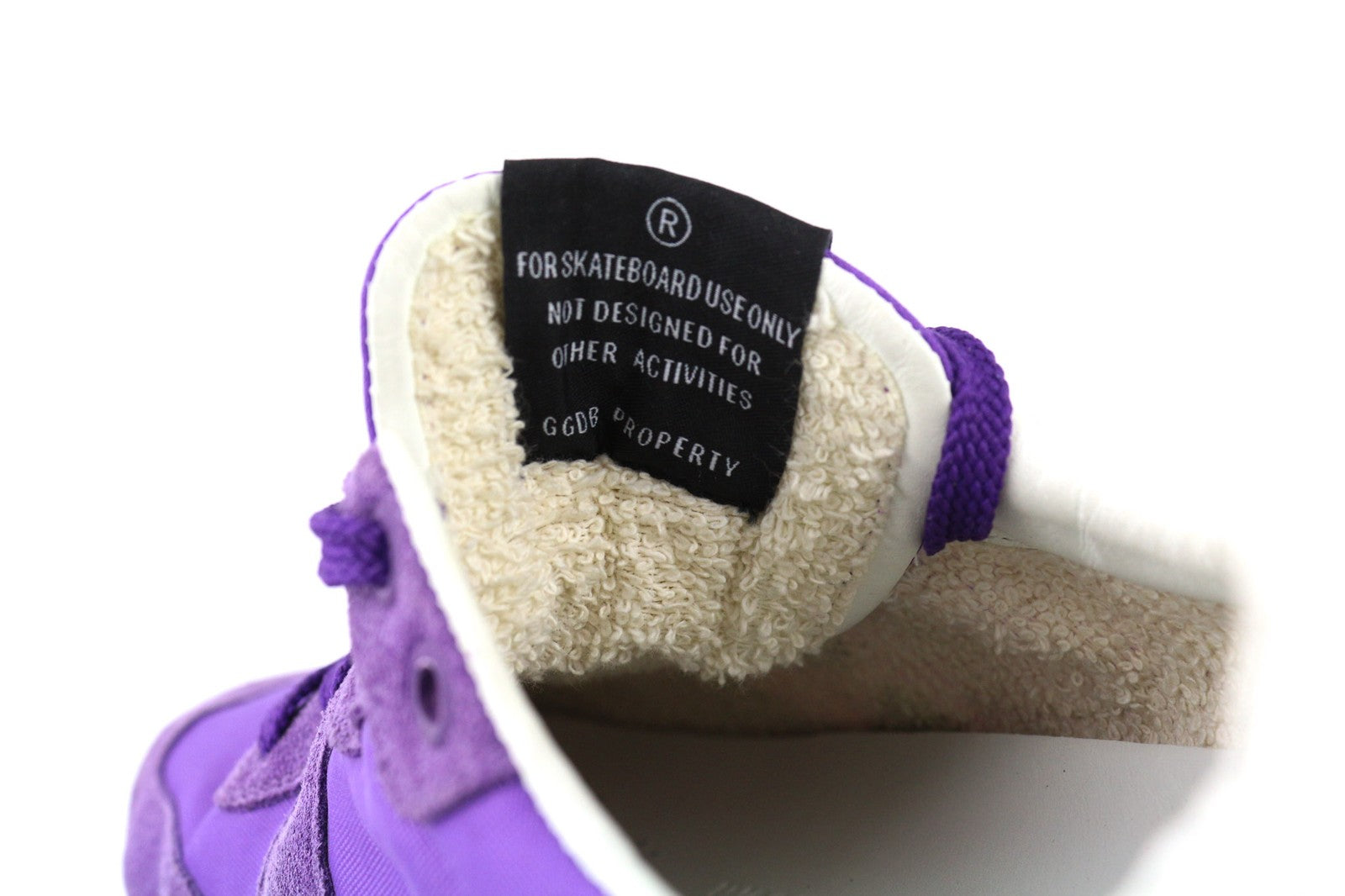 GOLDEN GOOSE Starland moteriški bėgimo bateliai su violetine zomša, EU39 dydis, žema pado forma 