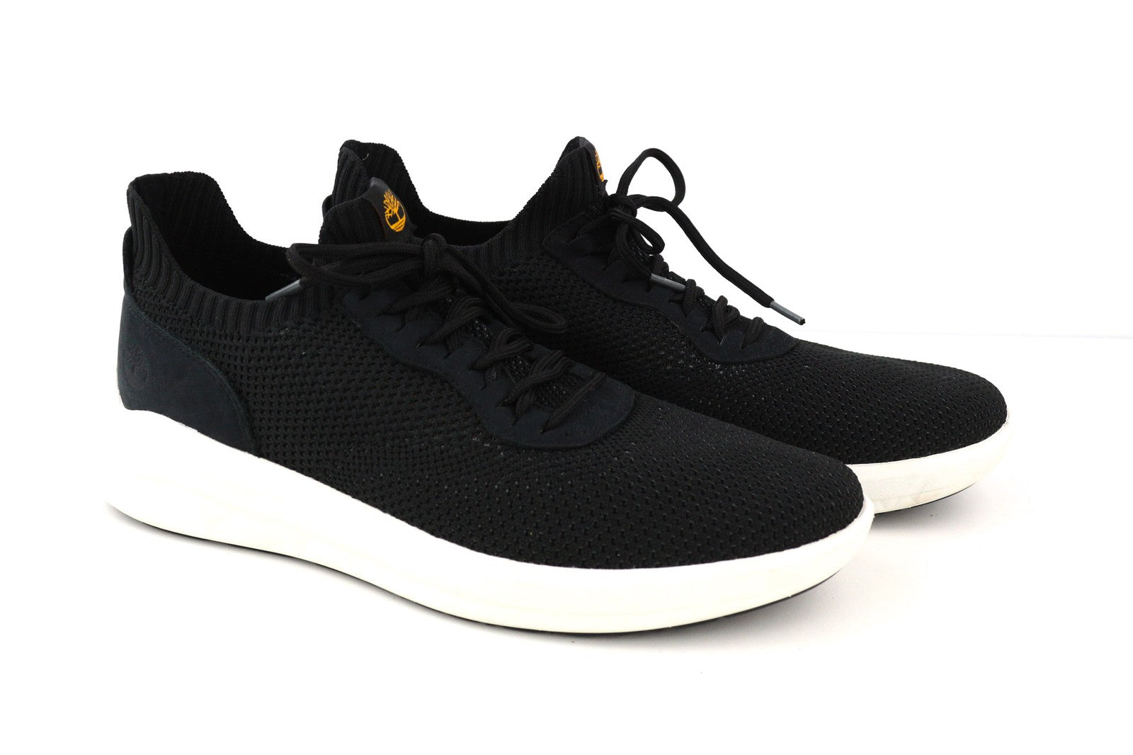 TIMBERLAND A2MP7-A5519 vyriški juodi odiniai laisvalaikio batai iš tekstilės, dydis EU43.5/44. 